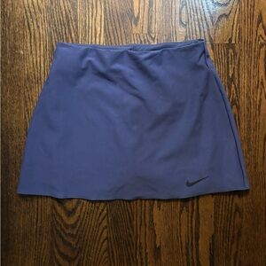 Nike Purple A-Line Athletic Skirt with Black Swoosh